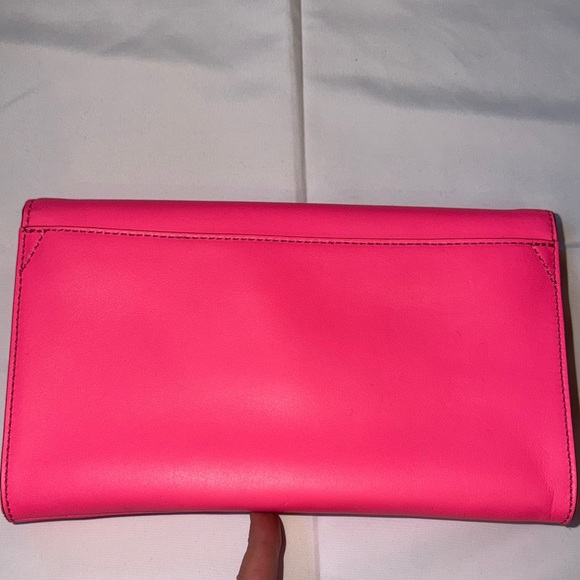 Kate Spade Vibrant Pink Clutch with Bow Accent - Picture 5 of 7